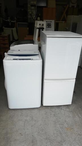 送料無料セット27⭐配送と設置は無料サービス⭐シャープ冷蔵庫137L＋ヤマダオリジナル洗濯機5kg