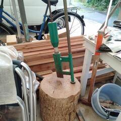 薪ストーブ、煙突、薪割り機、薪等