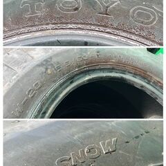 バリ山【引き取り限定】北海道発 15.5/60-18 TOTO SNOW 冬タイヤ 