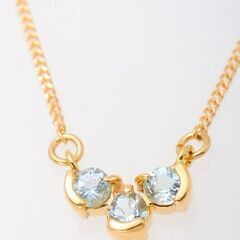 K18 ブルートパーズ ネックレス 品番n21-293