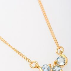 K18 ブルートパーズ ネックレス 品番n21-293