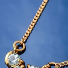 K18 ブルートパーズ ネックレス 品番n21-293