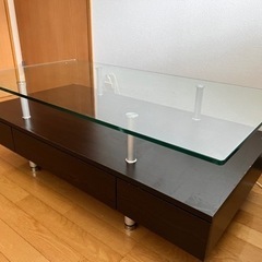ニトリ ガラステーブル