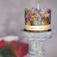 季節の天然植物で彩るボタニカルキャンドル作り ～クリスマス～