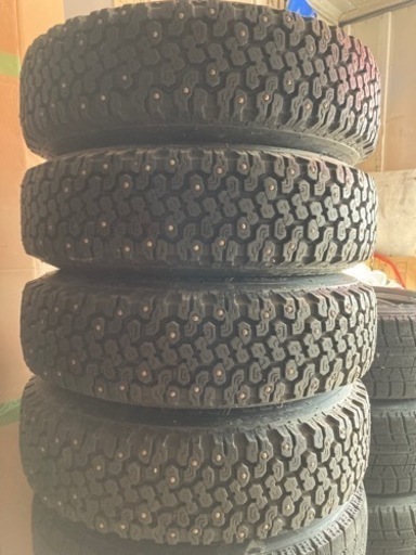 取引完了)スパイクタイヤ　155/80R13 スノーラジアル