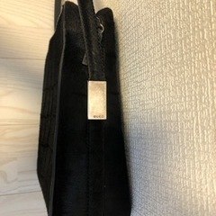 グッチ ハラコ クロコ型押し スクエア ショルダーバッグ レザー