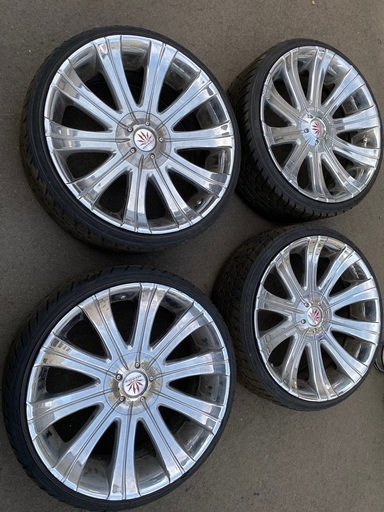 タイヤ ホイールセット 245/30zr22 245/30R22 中古アルミタイヤ タイヤ ホイールセット 245/30zr22 245/30R22 中古アルミタイヤ