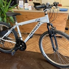 CHEVROLET マウンテンバイク 26インチ ホワイト ECJOY!】 ジック CHEVY（シボレー） 26インチ シマノ18段