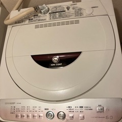 シャープ洗濯機es-ge60l 6kg