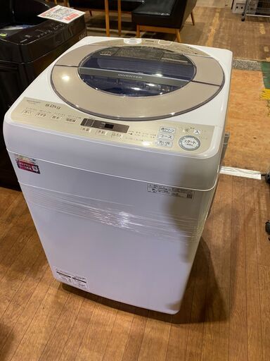 【愛品館市原店】SHARP 2021年製 9.0Kg洗濯機 ES-KSV9E-N 【愛市I4S030784-104】