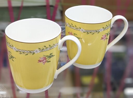 ☆ジモティー割引有り☆TIFFANY＆Co.ピンク チューリップ マグカップ ペア 未使用品