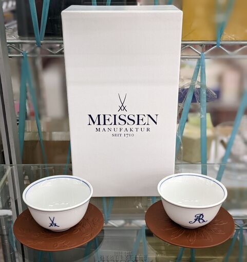 Meissen 煎茶カップ\u0026ソーサ 変遷剣マーク　ag-gf042