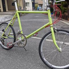 billion sg-2　ミニベロ　レトロ　20インチ　2✕8　ブルホーン　モスグリーン　中古　狭山市引取限定