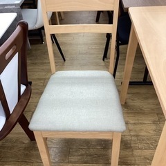 KJ-67【新入荷　リサイクル品】ビーチ材　ダイニング3点セット　ナチュラル