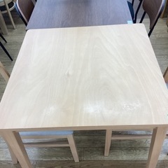 KJ-67【新入荷　リサイクル品】ビーチ材　ダイニング3点セット　ナチュラル