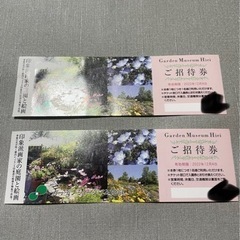 ガーデンミュージアム比叡　印象派画家の庭園と絵画　ご招待券2枚