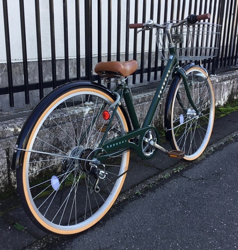 ＜美品車＞コルドバ ・シティサイクル 26インチ自転車・外装6段変速・LEDライト 鍵付き・洗車でピカピカ♪不要自転車無料引取り有 美品車＞コルドバ ・シティサイクル 26インチ自転車・外装6段変速・LED