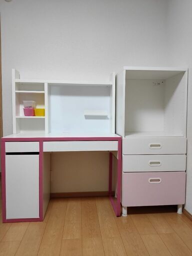 IKEA STUVA/ストゥヴァ 収納コンビネーション ホワイト/ピンク
