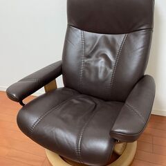 2020年11月製造 ストレスレスチェア & オットマン EKORNES コンサル 本革 Mサイズ 税込23.4万 エコーネス リクライニング