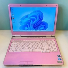 NEC/かわいい/ピンク/Corei3/Win11/新品SSD256G搭載