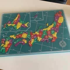 知育玩具　プラスチック製日本地図パズル
