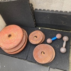 トレーニングセット　ベンチプレスとバーベルスタンド