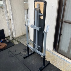 トレーニングセット　ベンチプレスとバーベルスタンド