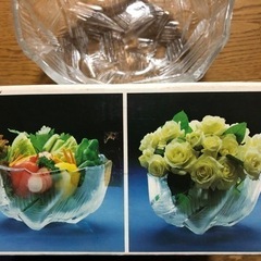 【未使用品】HOYAクリスタル　サラダボウル　花器