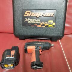 snap-on スナップオン　コードレスインパクトレンチCTJ3450 14.4vマキタバッテリーアダプター付