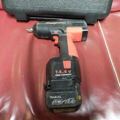 snap-on スナップオン　コードレスインパクトレンチCTJ3450 14.4vマキタバッテリーアダプター付
