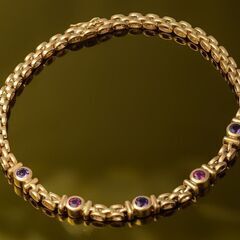 K18 ルビー・アメジスト ブレスレット 品番b21-294