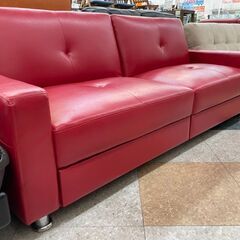おしゃれなレッド!! 2Pワイドソファ ✨定価￥48,800✨ ミッド 