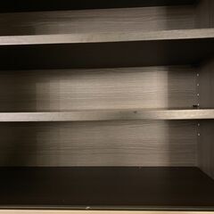 宇都宮でオシャレな家具を探すなら『オトワリバース！』レンジボード キッチン収納 食器棚 シギヤマ家具 サンモア ブラック W1400 中古品