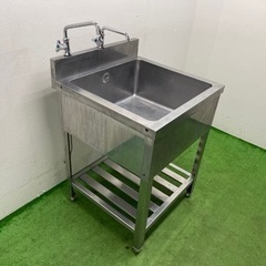 業務用 ステンレス 1槽シンク流し台 蛇口付き 店舗 飲食店