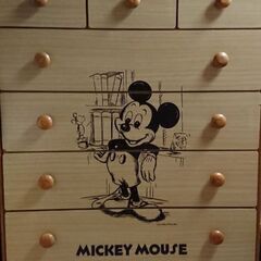 昭和レトロ　ミッキーマウスの整理タンス