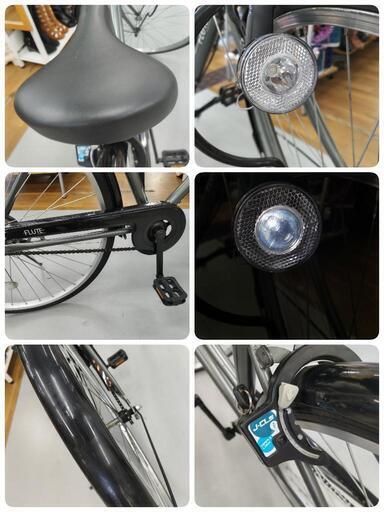 J067☆使用感有り☆軽快自転車☆FLUTE☆変速なし☆LEDダイナモ☆27インチ