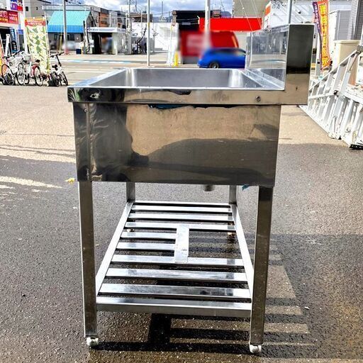ヒグチ 業務用 1槽 ステンレス シンク 厨房機器 店舗用品 流し台 札幌