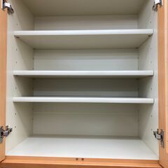 ★ジモティ割あり★  食器棚 ライトブラウン H205×W100×D43 クリーニング済み KJ959
