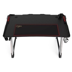 ゲーミングデスク E-スポーツ 幅120cm 奥行63cm 高さ77cm RGB ライティング