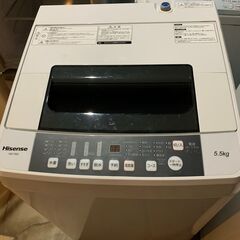 最短当日配送可★無料で配送及び設置いたします★ハイセンス　洗濯機 HW-T55C 5.5キロ 2019年製★HIN002 最短当日配送可☆無料で配送及び設置いたします☆ハイセンス 洗濯機
