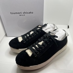 tsumori chisato WALK レースアップボアスニーカー