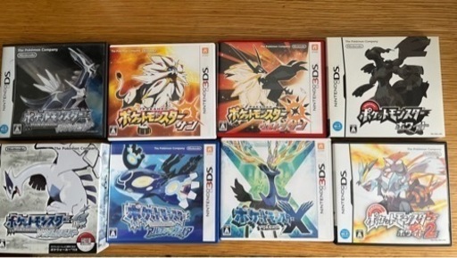 ポケットモンスターソフト8本まとめ+3DS本体セット(ソウルシルバーはポケウォーカー付き) その他オマケ