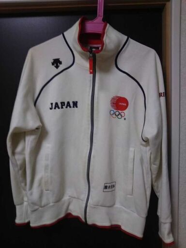 非売品 トリノオリンピック DESCENTE ジャージジャケット 日本代表 KIRIN デサント ジャージ オリンピック JAPAN 白 激レア Lサイズ 175cm