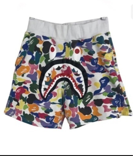 その他 a bathing ape multi camo shark pant