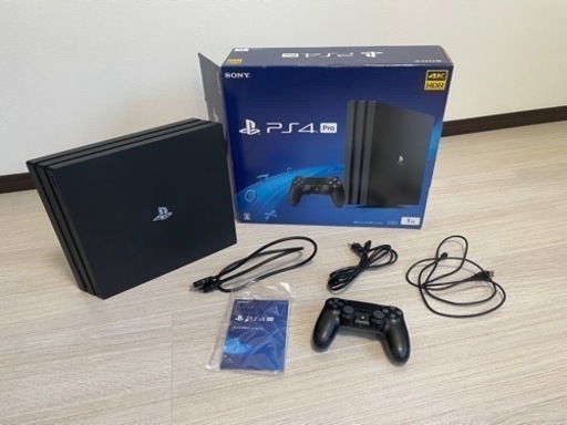 最終値下げ PS4 pro 1TB カセット付き 初期化済