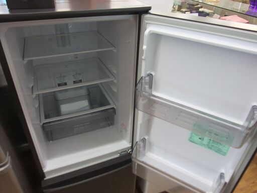店頭販売限定　三菱　２ドア冷凍冷蔵庫　MR-P15F-H　２０２１年製　146L
