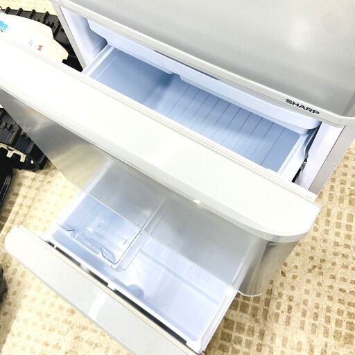 【ジモティ特別価格】シャープ/SHARP 冷蔵庫 SJ-W352E-S 2019年製 350L