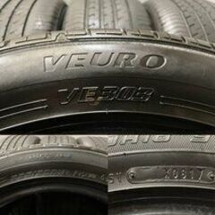 DUNLOP VEURO VE303 235/50R18 18インチ 夏タイヤ 4本 2017年製 バリ溝 アルファード ヴェルファイア レクサスLS等　(VTM639) クレジットカード QRコード決済可能