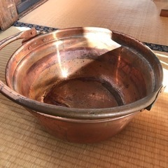 【貴重】築140年の古民家より36型銅鍋