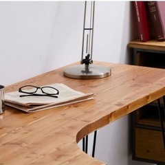 LOWYA ロウヤ ワークデスク ヴィンテージ L字 木製 スタイリッシュ